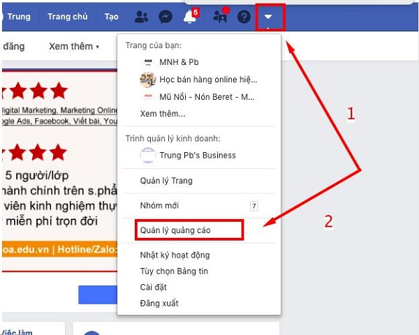 Thành thạo trình quản lý quảng cáo facebook chỉ sau vài phút