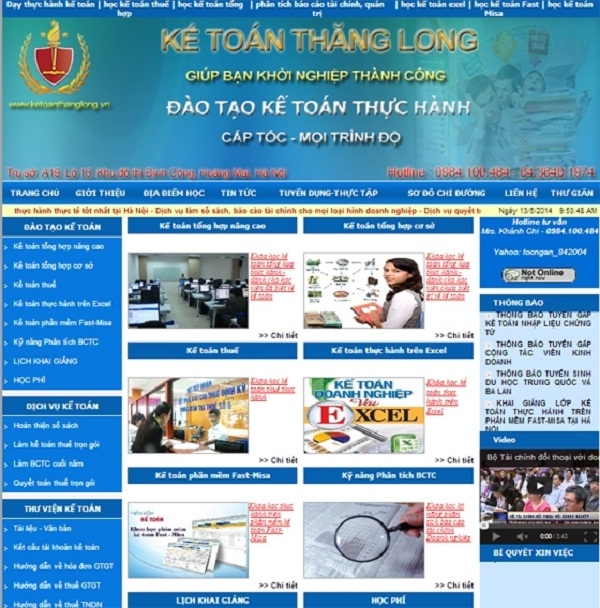 Thiết kế web giá rẻ: ketoanthanglong.vn