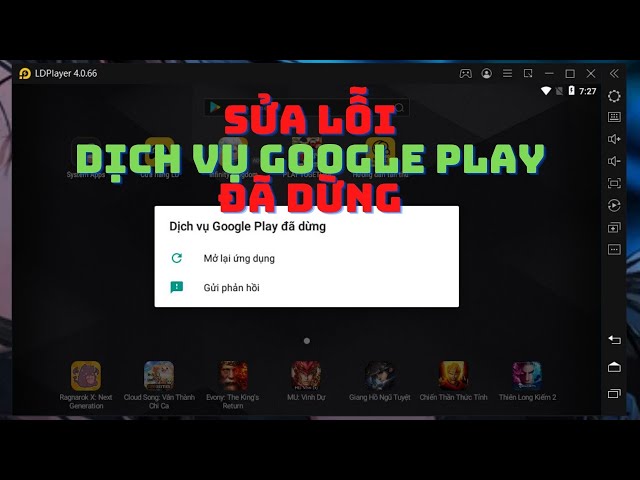 PLAY TOGETHER | HƯỚNG DẪN SỬA LỖI DỊCH VỤ GOOGLE PLAY ĐÃ DỪNG TRÊN ...